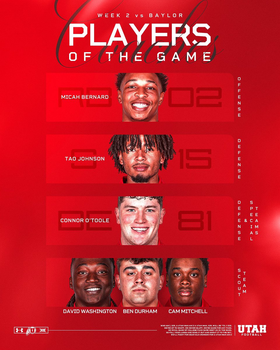 Utah Football tweet media