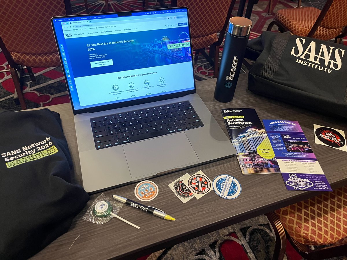 SANSInstitute's tweet photo. If you attended #SANSNetworkSecurity this week, what was your favorite part? What would you like to see more of? We want to hear from you!

Tell us below in the comments ⬇️

Learn more about our upcoming #SANSLiveTraining events here: https://t.co/AynijoLvF3 https://t.co/jkgjAA7b7p