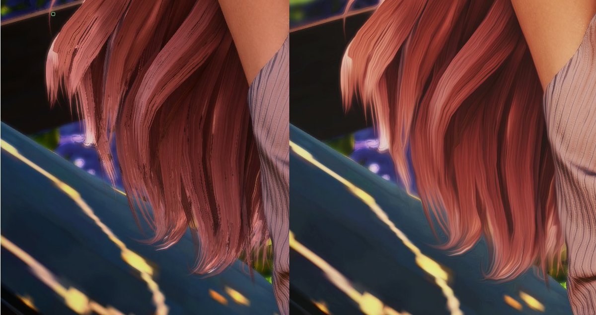 julietteffxiv's tweet image. I just dug through a month of liked posts and I can't find the person who made the post about using the oilpaint filter in photoshop for hair.

BUT I LOVE YOU IT LOOKS SO GOOD TY!