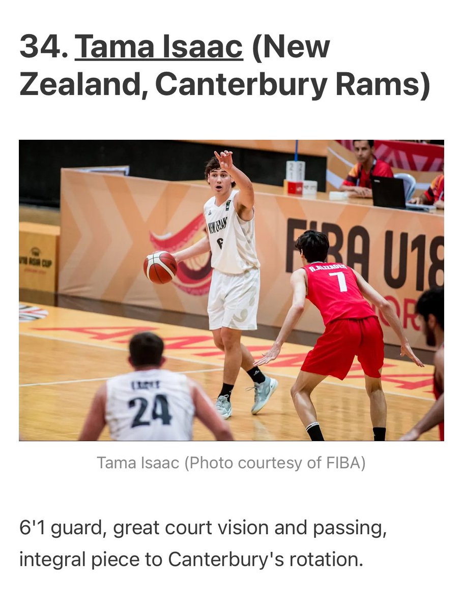 Tama Isaac continues to build his stock off the back of his debut season in the <a href="/nznbl/">Sal’s NBL</a>  and a successful FIBA U18 Asia Cup campaign📈
