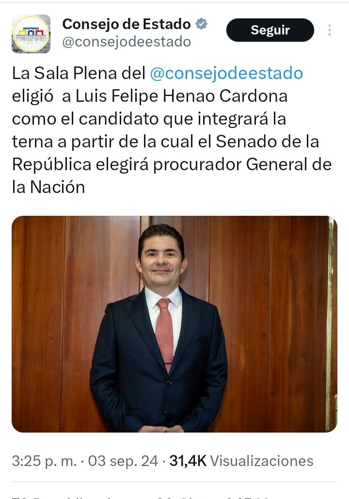 NoaladobleMoral's tweet photo. @HELIODOPTERO @CorteSupremaJ @SenadoGovCo @PGN_COL La elección del procurador evidencia q nuestras instituciones se encuentran en un estado de putrefaccion irreversible, cooptadas por mafias polítiqueras
dedicadas a socavar la independencia de poderes, por tal razon eligen a las(os) Cabello,Prada,Barbosa,luis felipe henao etc 🤮 https://t.co/5pD69e61do