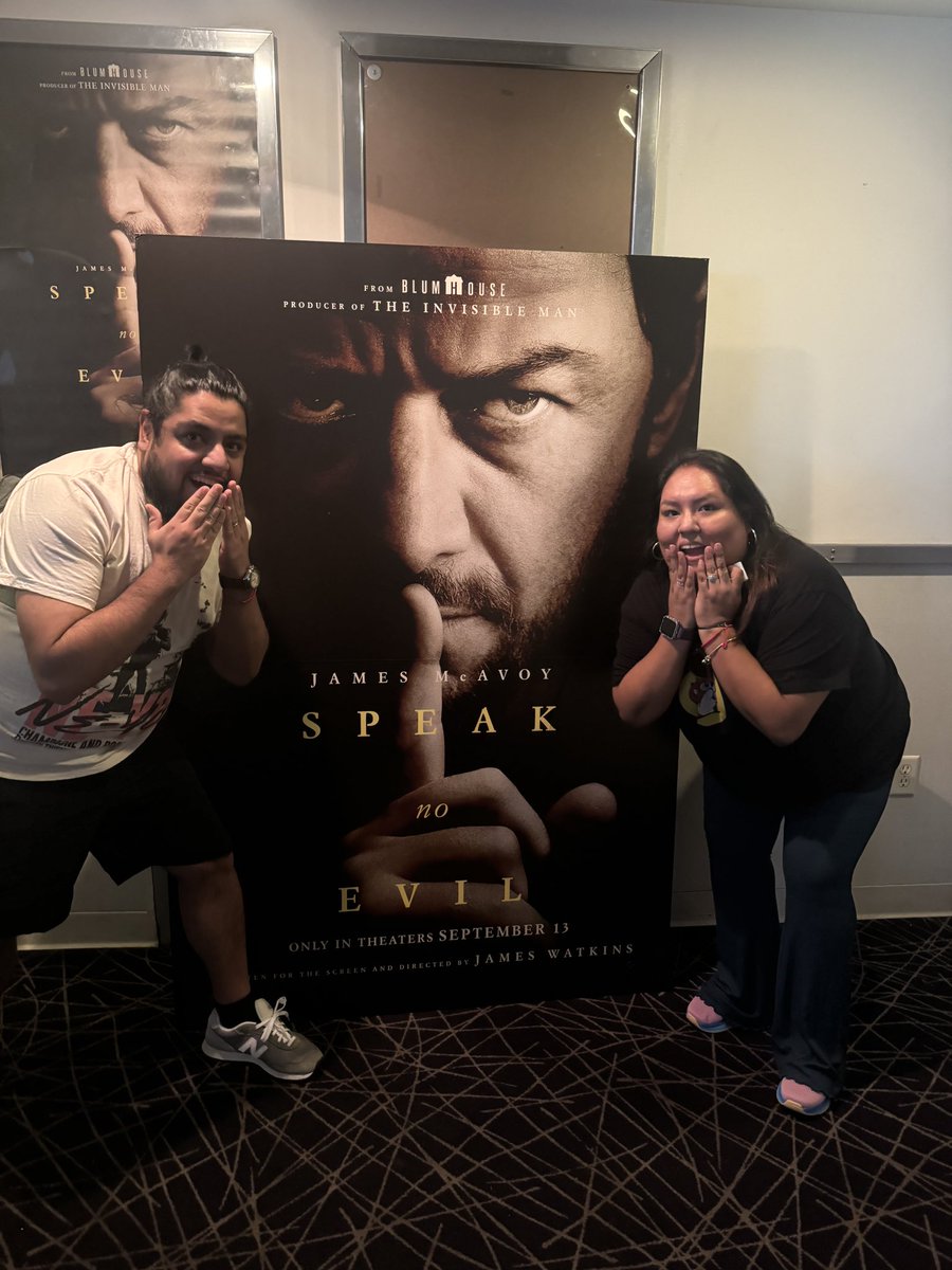 Fio0216's tweet photo. @MorochMovieClub #SpeakNoEvilMovie #SpeakNoEvilDFW https://t.co/f6jWcVkDEk