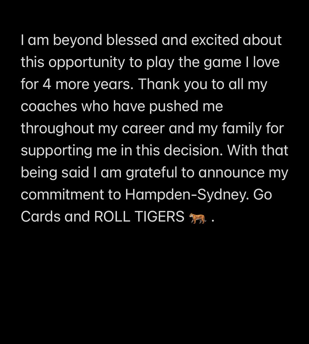 1000% commited #rolltigers 🐅 
<a href="/Coach_Markoski/">Jeremy Markoski</a> <a href="/BJS_Football22/">Bishop Snyder Football</a> <a href="/CoachDrafts/">Collin Drafts</a> <a href="/groundforcejax/">Ground Force Strength and Conditioning Training</a> <a href="/bhernyscoutguy/">Brian Herny</a>