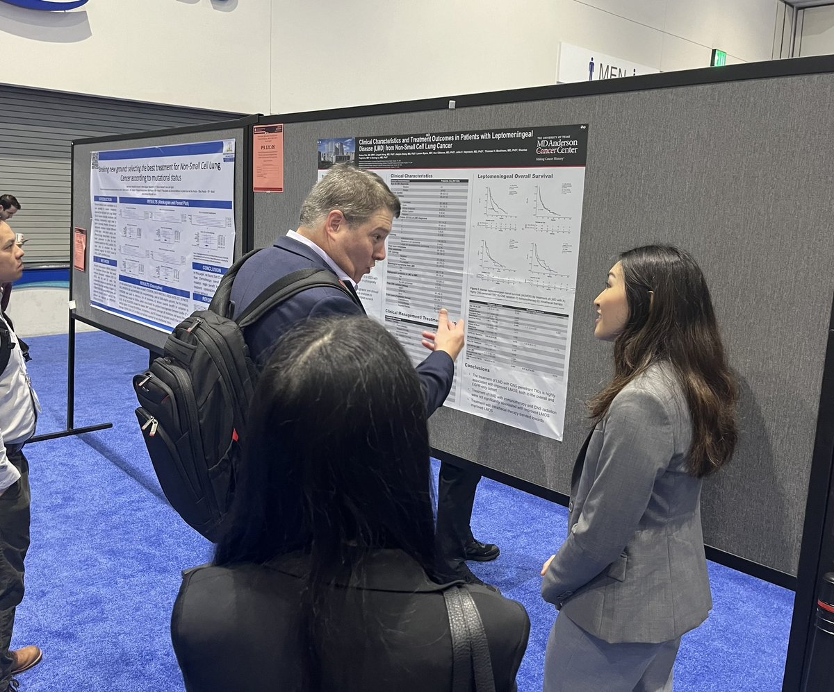 Kelsey Pan, MD, MPH (@kelseypanmd) on Twitter photo Loved presenting our MDACC institutional study of NSCLC patients with LMD at my first WCLC, and excited to continue future efforts in this area of huge unmet need! #WCLC24 <a href="/LeXiuning/">Xiuning Le MD PhD</a> Loved presenting our MDACC institutional study of NSCLC patients with LMD at my first WCLC, and excited to continue future efforts in this area of huge unmet need! #WCLC24 <a href="/LeXiuning/">Xiuning Le MD PhD</a>