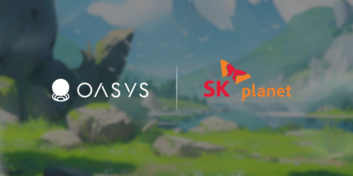 #Oasys 🤝 #SKPlanet 

We are excited to partner with one of South Korea's 🇰🇷 leading #techgiants to bring millions of users to #web3gaming by facilitating access via their largest rewards service, OK Cashbag, and the Web3 wallet UPTN Station! 

As our newest #VALIDATOR,  SK