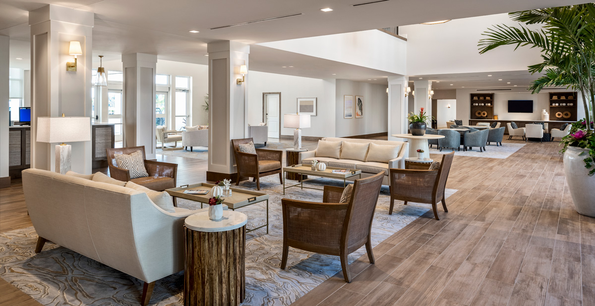 Step into the heart of community life at our Waters Edge lobby—the go-to information hub for all things happening at Amavida! 📅✨ Here, residents can find out about upcoming activities, events, and so much more.