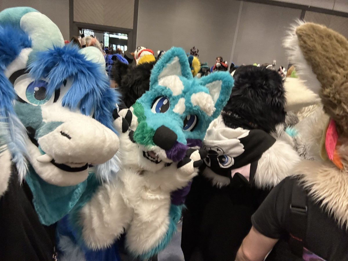 Zefneir's tweet photo. Had an amazing time at Furry Migration this year, I had a blast meeting so many amazing people!
Fursuit crafted by: @GATORSPOTS https://t.co/I6EzXCKQ2X