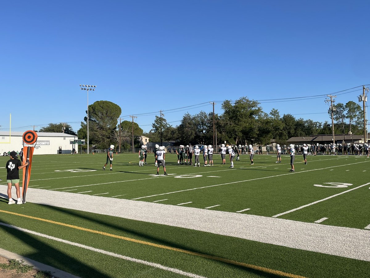 Coach_Gaona's tweet photo. It’s a great day for some football 🏈 
@BowieMSOdessa is playing the San Jacinto Mustangs! 
@ECISDAthletics https://t.co/pWQqeYWblU