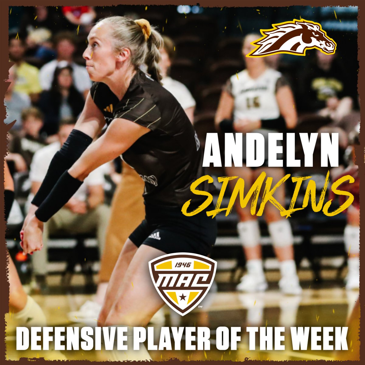 WMUVolleyball's tweet photo. The Broncos have swept this week's @MACSports Player of the Week awards!

📰 https://t.co/6rFTNjZQlD

#BroncosReign https://t.co/XlThyTbB56