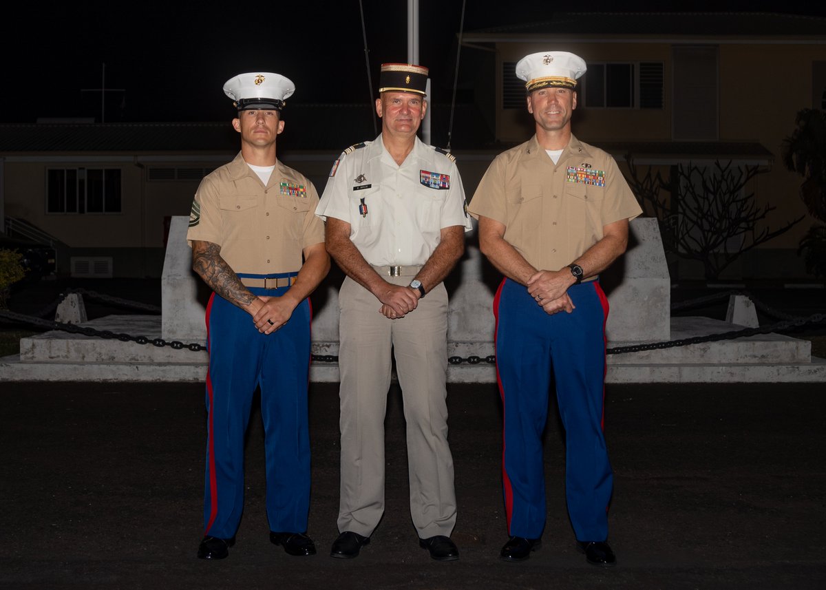 MCB_Hawaii's tweet image. 📍 Tahiti, French Polynesia (Sept. 5, 2024)

U.S. Marines with 3d LCT, 3d MLR, 3rd MARDIV, attended the 154th Bazeilles Day Ceremony alongside members of the French Armed Forces. 

#tahiti #hawaii #pacific #usmc