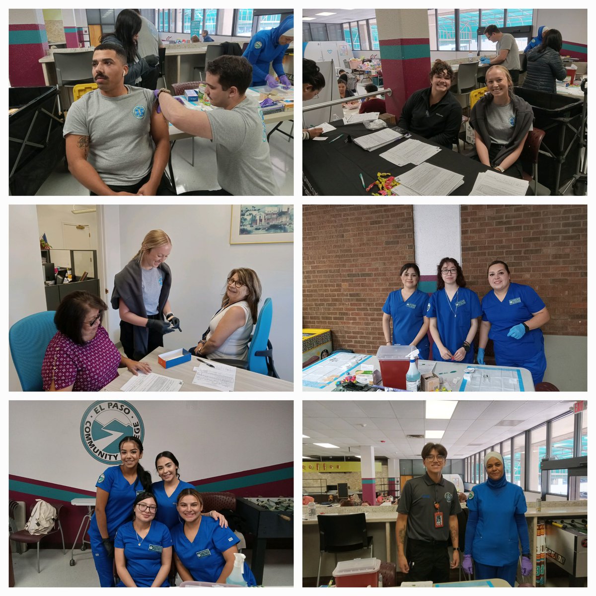 #EPCCProud! Health CTE EMT, Medical Assisting, and Pharmacy Tech faculty and students continue their altruistic and clinical activities by offering free Flu shots to the RG campus students, staff, faculty and surrounding community. Today, we were able to administer 309!