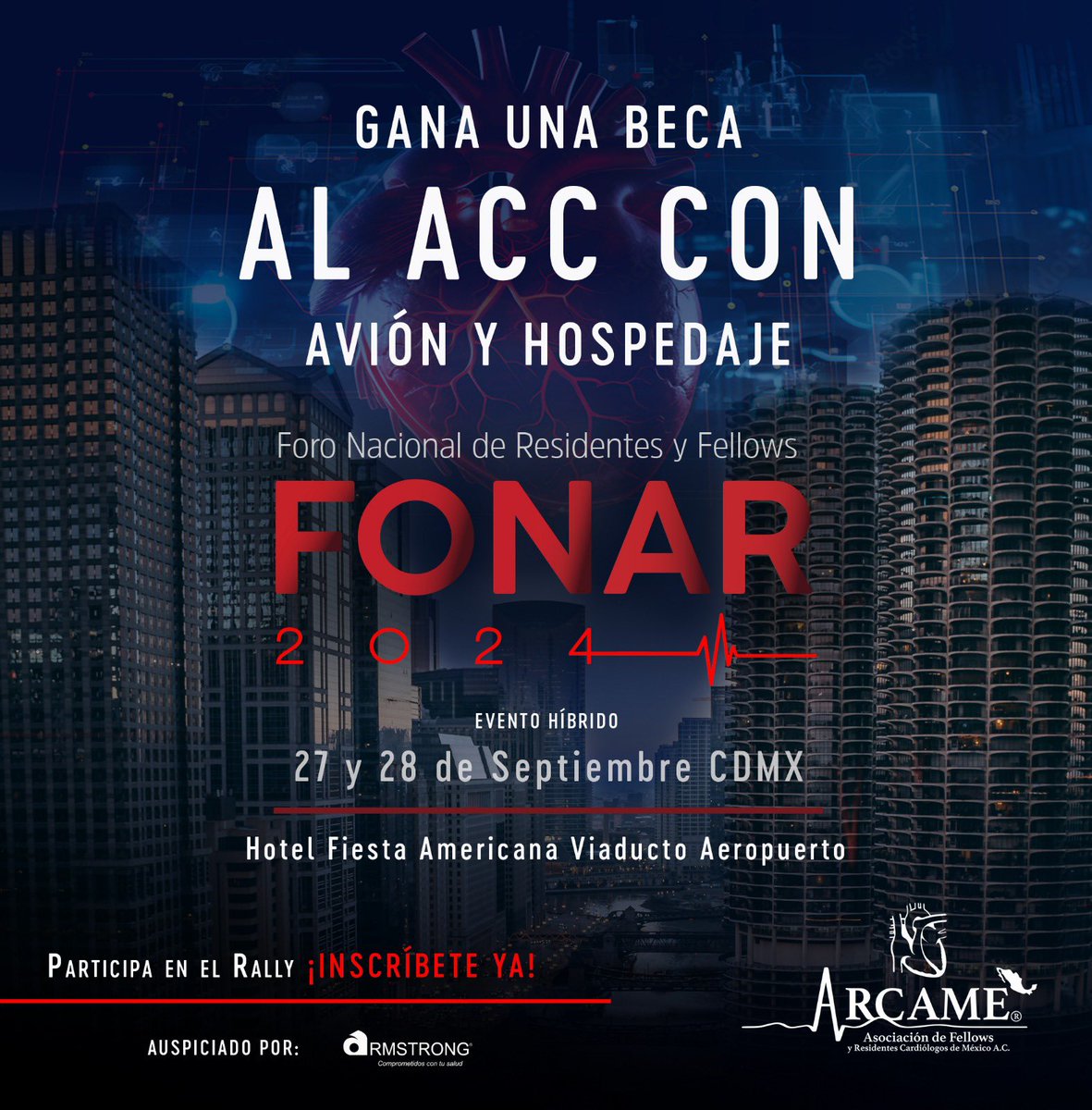 Comunidad ARCAME (@comunidadarcame) on Twitter photo Inscríbete ya en el único foro especial para residentes y fellows cardio, participa en el rally y gana tu lugar en ACC.25:
arcame.org/fonar-2024/
*Para mayor información:*
arcame2023@gmail.com Inscríbete ya en el único foro especial para residentes y fellows cardio, participa en el rally y gana tu lugar en ACC.25:
arcame.org/fonar-2024/
*Para mayor información:*
arcame2023@gmail.com