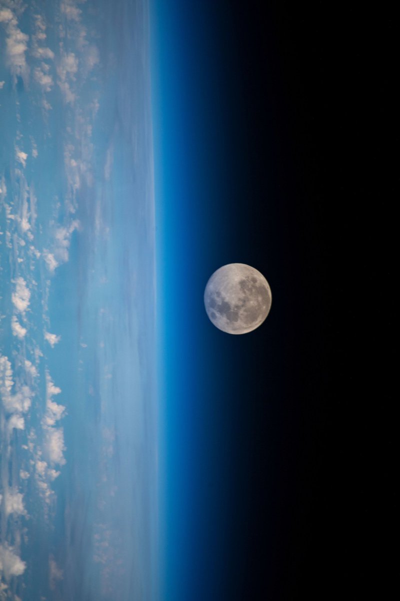 MAstronomers's tweet photo. The Moon as seen from the International Space Station https://t.co/IBoJTd8wXz
