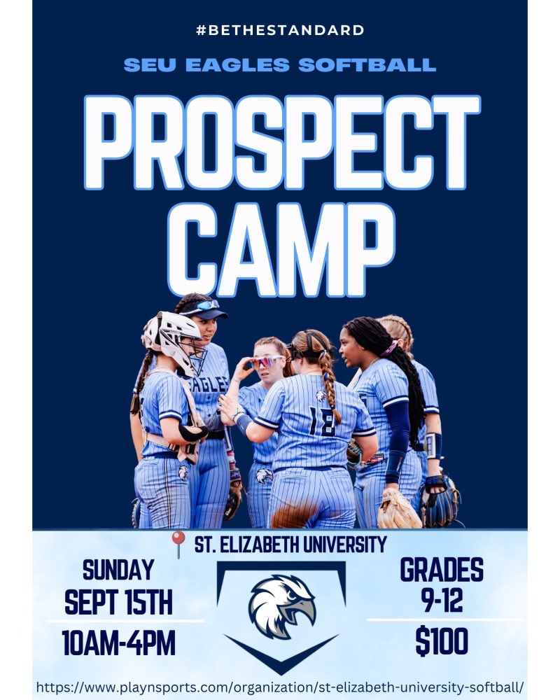 ONE WEEK UNTIL OUR FALL PROSPECT CAMP❕Come join us this Sunday, September 15th to train with our players and coaching staff!!! We are one week away, spots are filling up fast register today!! Link in bio!! We can’t wait to see our future eagles there 💪🏼‼️
#bethestandard