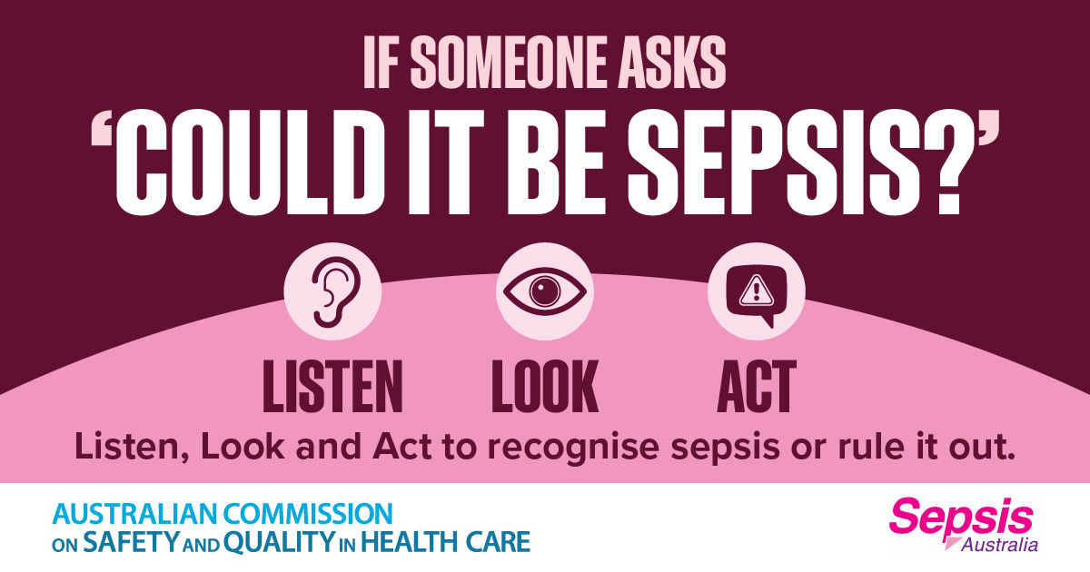 Safer Care Victoria (@safercarevic) on Twitter photo Join us for a clinical conversation on the importance of recognizing and addressing sepsis throughout different stages of life. This webinar continues promoting the key message of World Sepsis Day âCould it be Sepsis? â Listen, Look, Actâ.
Register at: events.teams.microsoft.com/event/0b3035ff⊠Join us for a clinical conversation on the importance of recognizing and addressing sepsis throughout different stages of life. This webinar continues promoting the key message of World Sepsis Day âCould it be Sepsis? â Listen, Look, Actâ.
Register at: events.teams.microsoft.com/event/0b3035ffâŠ