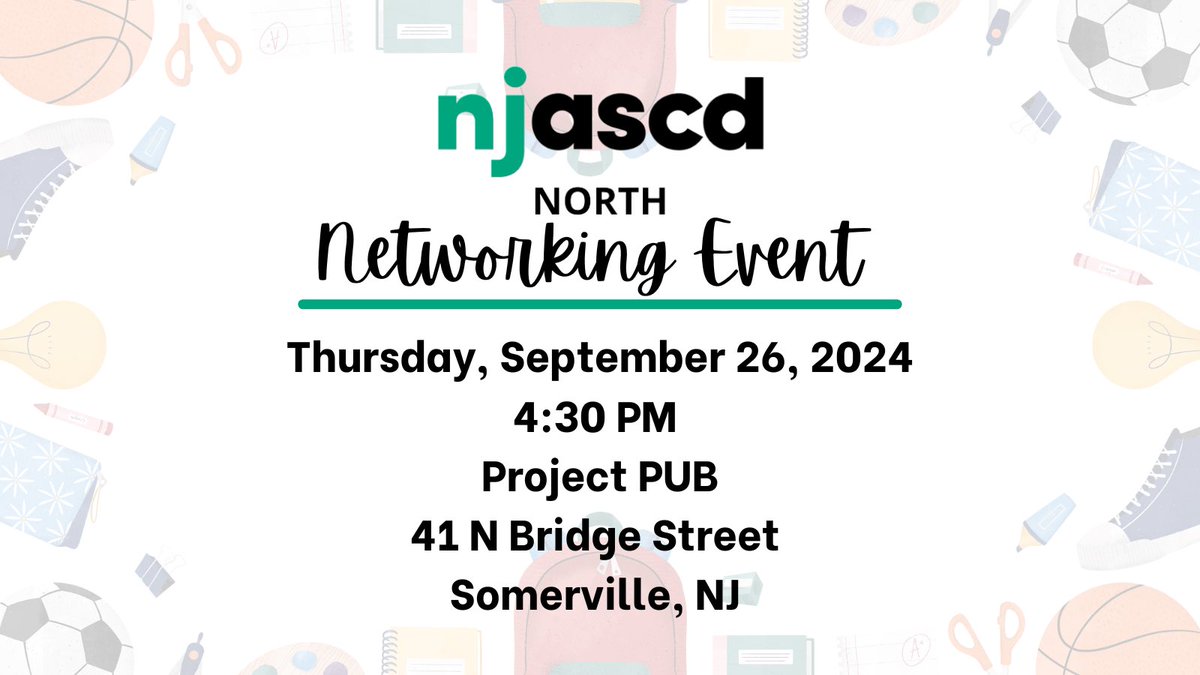 Our next networking event is on September 26th at Project PUB in Somerville! We hope to see you there! 
#whynjascd