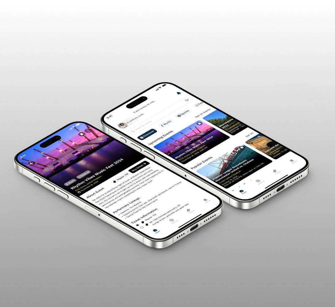 mycyber_space's tweet image. Day 8 of my UI/UX challenge with @Designcomrades Designed an event booking app where users can explore events, check out details, and book tickets. Added filters for date, location, and category for a smooth experience! 

#UIDesign #UXDesign #EventBooking #DesignChallenge