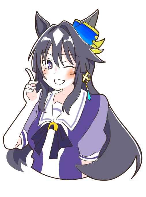 ヴィルシーナ、描いてみた〜。#ウマ娘 