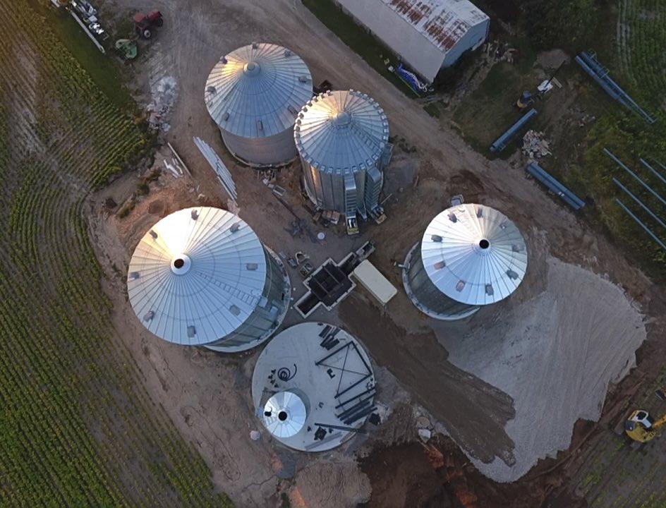 Some progress shots of the bin site