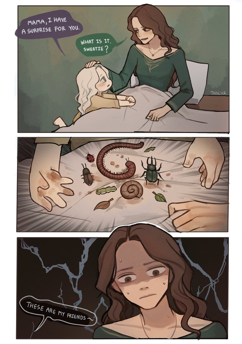 Alicent must be afraid of bugs. #hotd