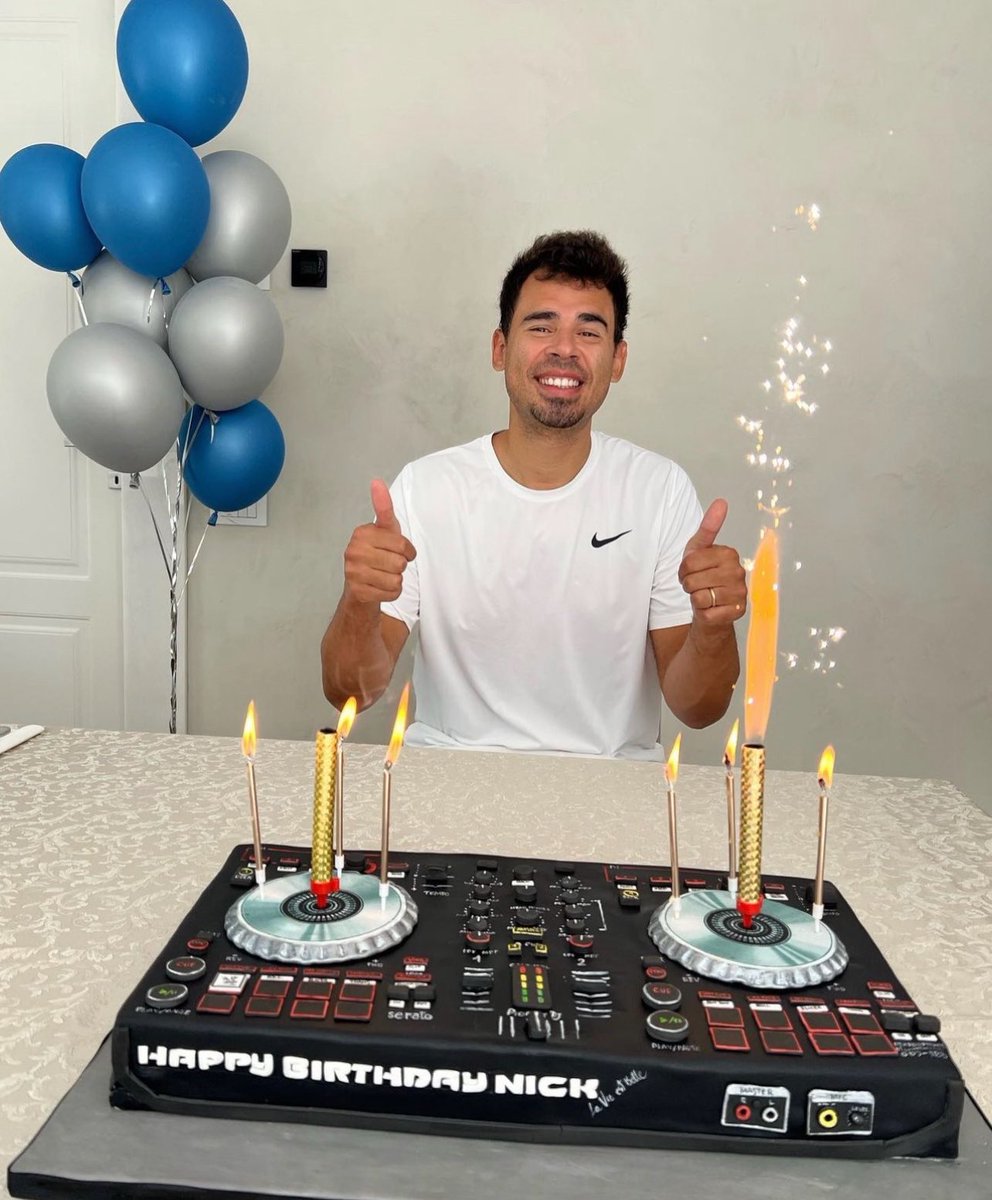 HAPPY BIRTHDAY NICK!!!! <a href="/afrojack/">AFROJACK</a> hope this day brings you of most joyful days, to many more years to come and I hope you get to eat cake! The big 37, but looking happy as ever with <a href="/ElettraLambo/">Elettra Lamborghini</a> #ateam I’ll see you soon!!