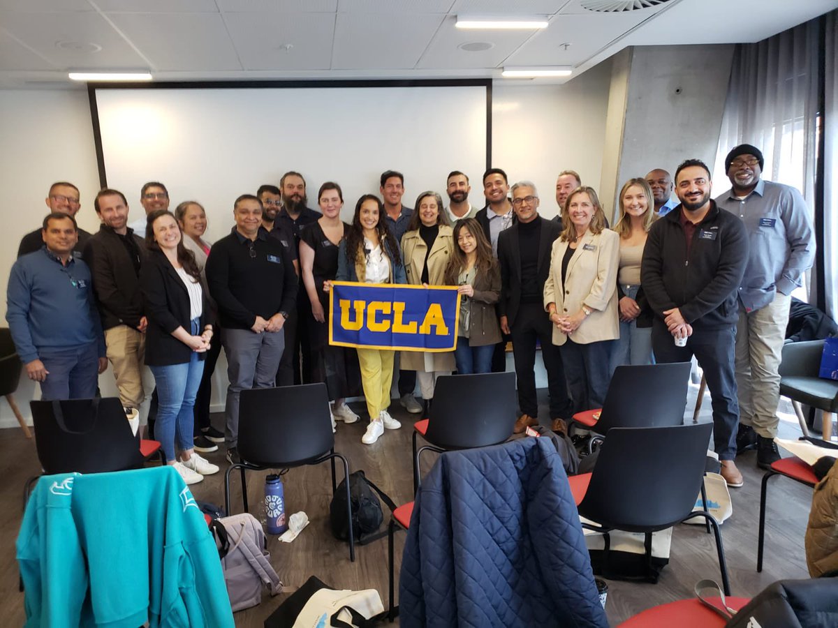 It’s always inspiring to connect and share with visiting students, in this case the executive MBA class from #UCLA. Their interest in our country’s challenges and success is invigorating.