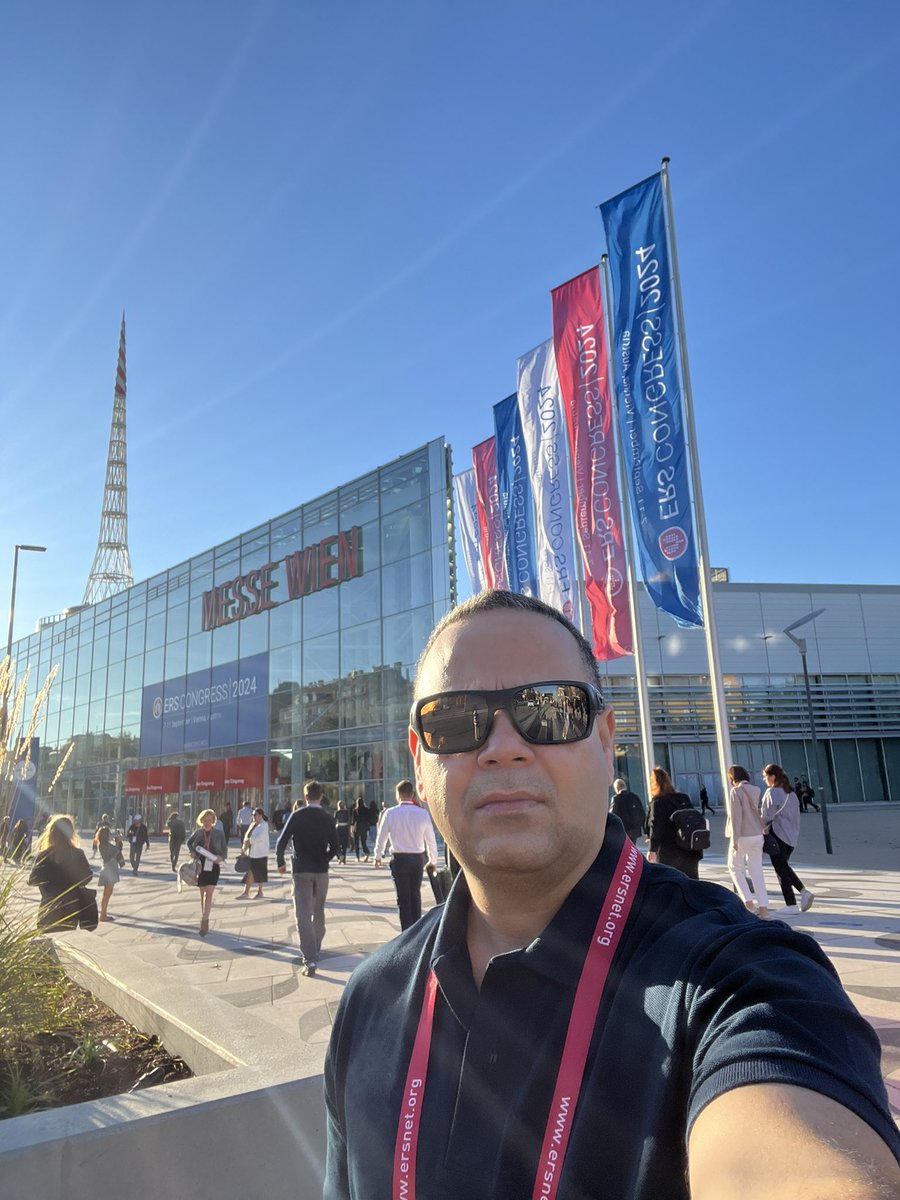 Nice and early to Chair a session at #ERS2024 Beautiful day 😊