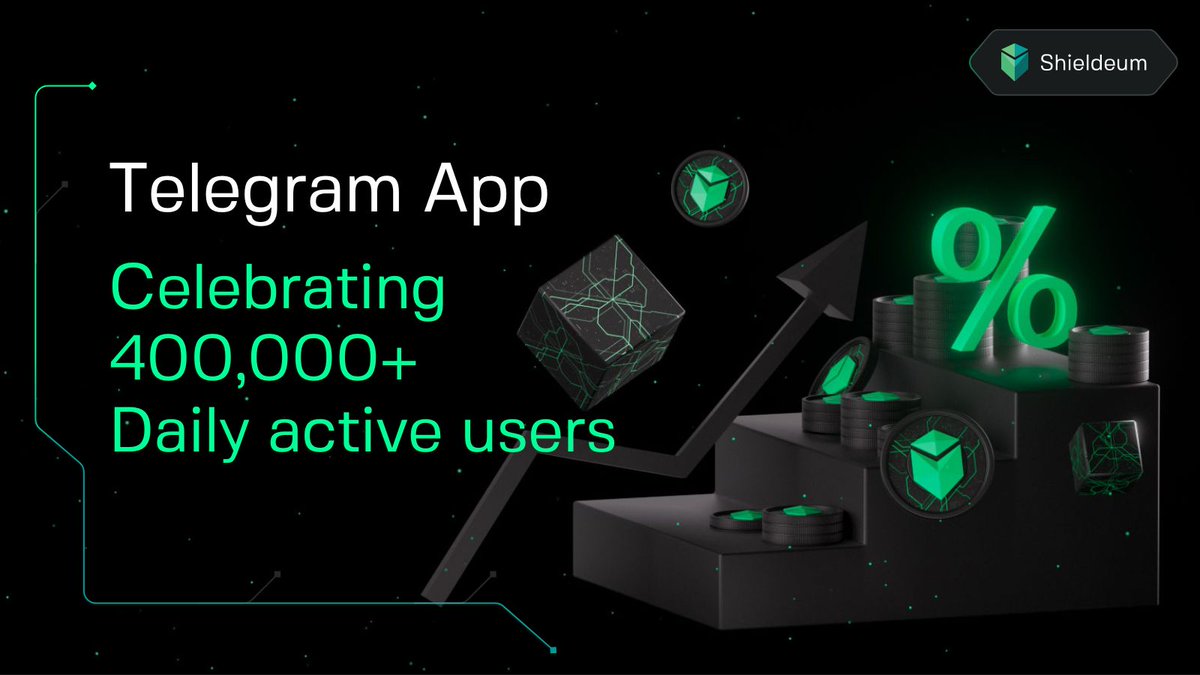 Our growth is not slowing down! We are now at 400,000+ Daily Active users on our Node Reward App on Telegram!