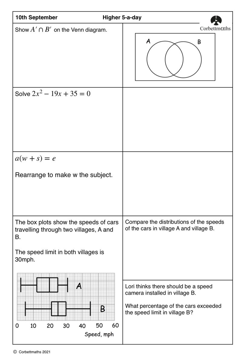 Corbettmaths tweet media