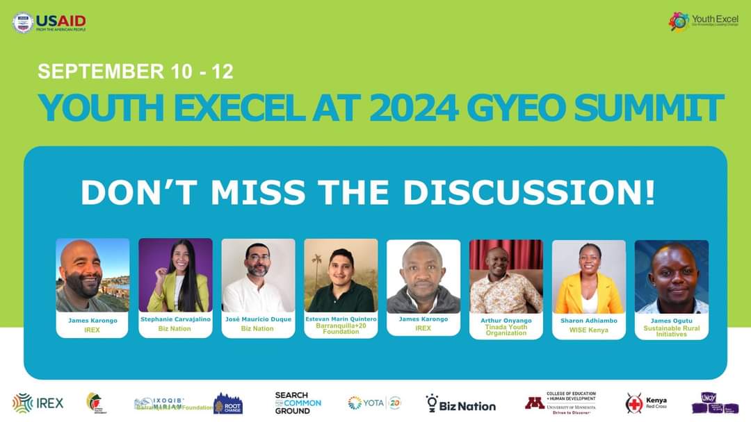 WISEHUB (@wisekenyaorg) on Twitter photo We are part of 2024 Global Youth Economic opportunities summit convened at Washington DC.
The week long summit has kicked off with Youth accelerator sessions ahead of the main Summit which officially kicks off today.
@IREXintl
<a href="/USAID/">USAID</a>
<a href="/MakingCentsIntl/">Making Cents Int'l</a>
<a href="/RedcrossKenya/">follow @kenya redcro</a>#2024GYEOSummit We are part of 2024 Global Youth Economic opportunities summit convened at Washington DC.
The week long summit has kicked off with Youth accelerator sessions ahead of the main Summit which officially kicks off today.
@IREXintl
<a href="/USAID/">USAID</a>
<a href="/MakingCentsIntl/">Making Cents Int'l</a>
<a href="/RedcrossKenya/">follow @kenya redcro</a>#2024GYEOSummit