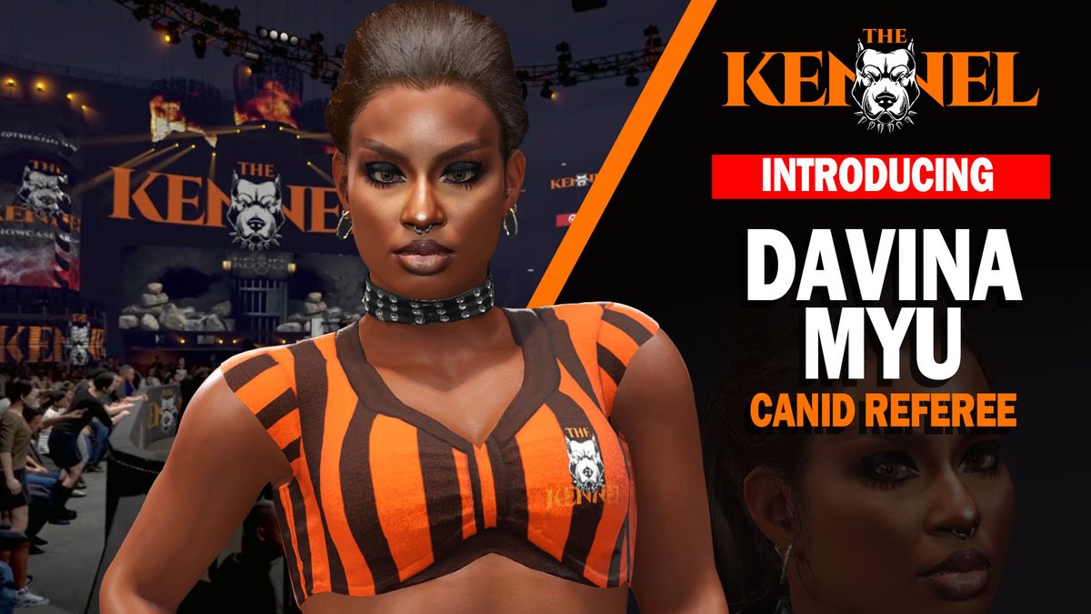 TheKennel101's tweet photo. 🚨INTRODUCING!  @TheKennel101 Canid Referee Davina Myu (sister of Kennel Women's Champion @QueenShebaMyu and new Ring Announcer Miranda Moultrie. Welcome to the team ladies! We wish you a great career here at The Kennel. #ICWT
