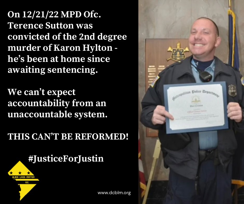 Out of the justified rage and grief of our community arise our righteous demands for justice and accountability.

Even after being tried and convicted of killing us, police continue to receive special treatment. For over a century, this country has enacted thousands of reforms,