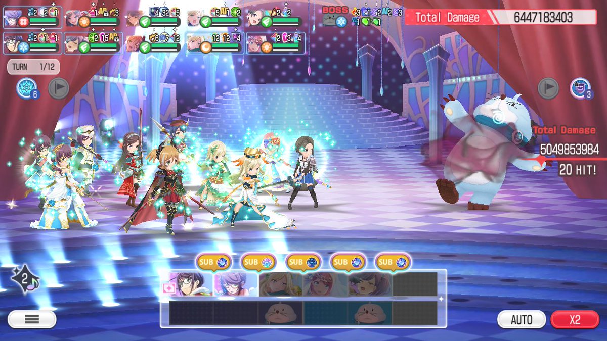 Sekiryushou's tweet photo. 全力でスコアタやった結果。陽側の三つ。風属性が全然伸びなかった。 https://t.co/N8q8Qy82Tw