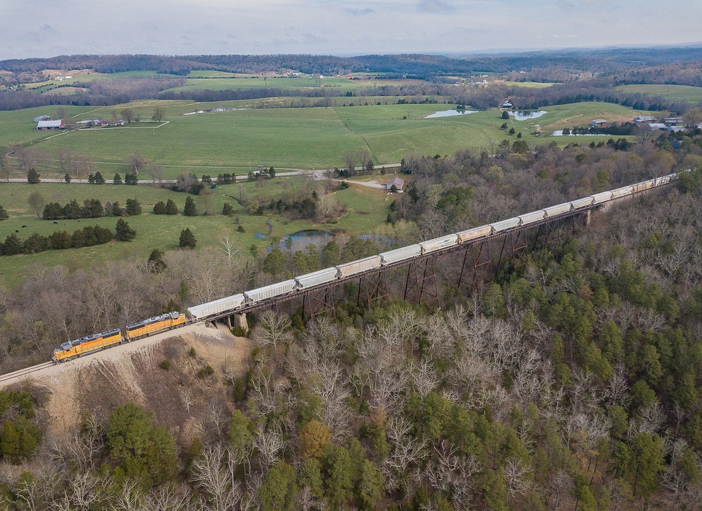 stegendems's tweet photo. Rough Creek Trestle 15 Miles West of Ste. Gen. "OMG! Opened 1902" 105' High &amp; 693' Long  Highest In the State  @piper4missouri @geeklyamanda @RandiMcCallian @BigElad @Mann4Congress @ShepherdForMO @TaneyCoMoDems @JennaForMO @V_Ohlman_Author @Richardson4MO @STCDEMS @MoDemParty https://t.co/Sy4V5QIOjD