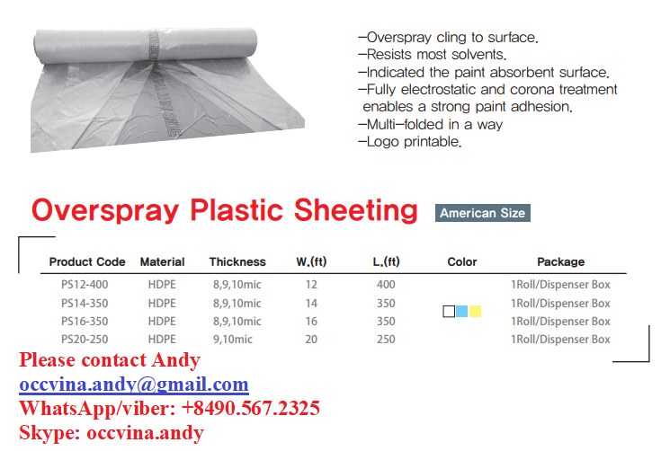 AndyNgu32208104's tweet photo. Overspray Masking Film.
Manufacturer: Oriental Commerce Vina Co., Ltd.
Welcome inquiry!!!
#occ #Oriental #painting #DIY #Automotive #refinishing #OCCVINA #Plasticsheeting #Premium #occchina #Overspray #Maskingfilm https://t.co/9T8IKbCykR