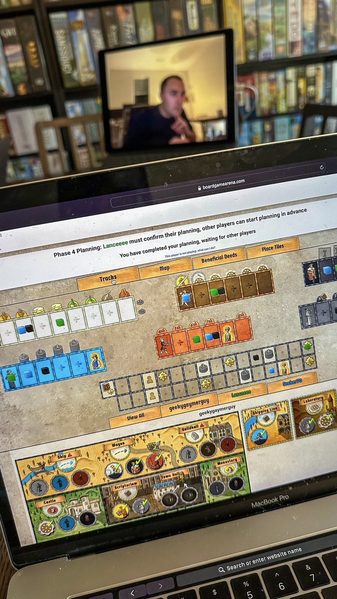 It’s a BGA night!! A tense rematch game of Orleans is going down🤯