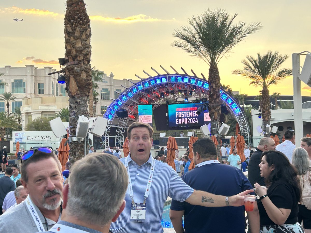 WeldFastenerGuy's tweet photo. Jake Davis always brings the party. #IFE2024 #welcomebash https://t.co/rIJOYVqG5F