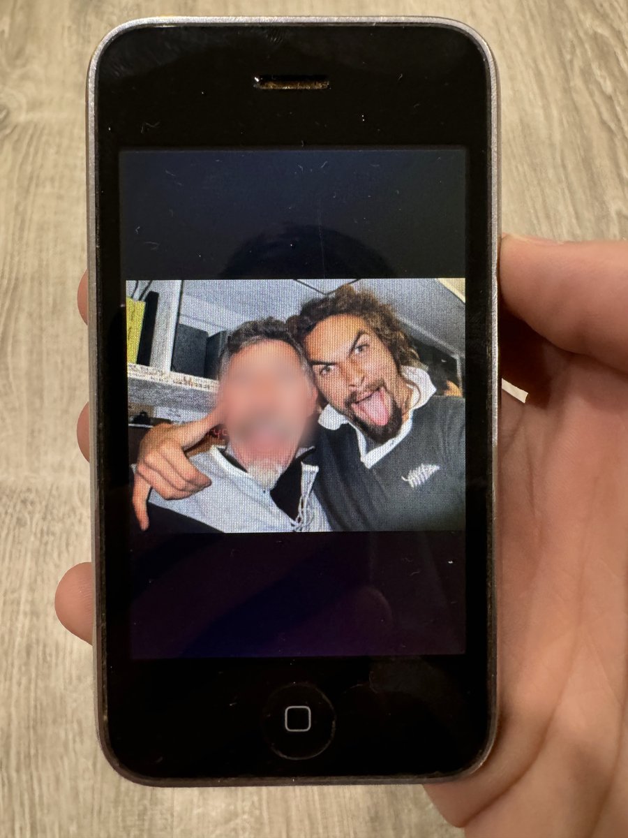 I bought an old iPhone on eBay and its last owner knew Jason Mamoa.