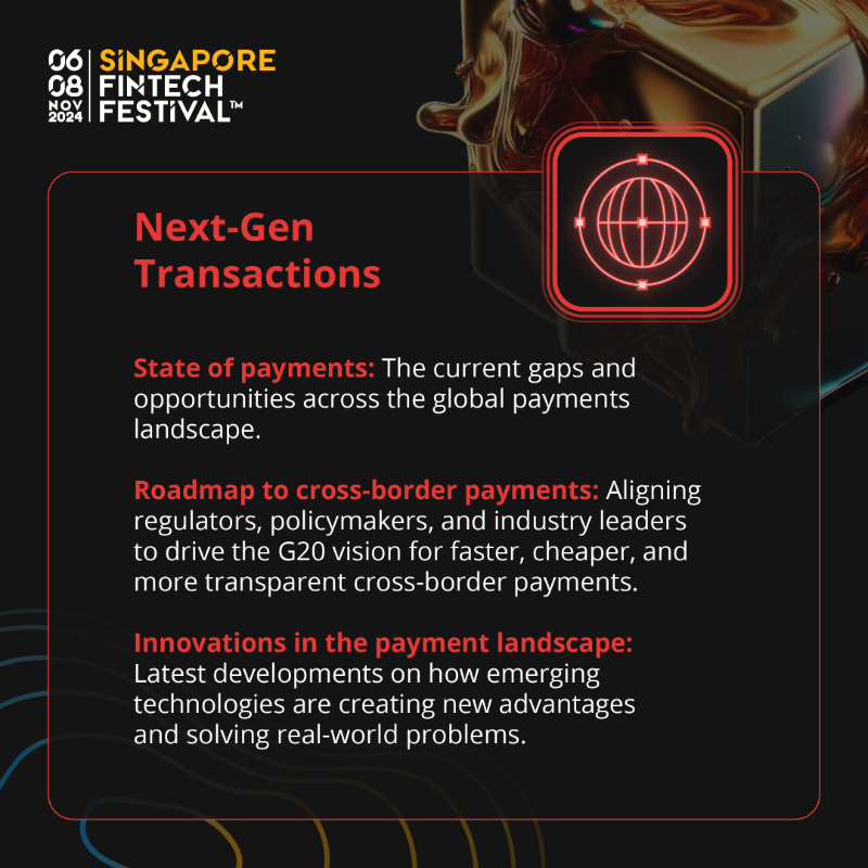 sgfintechfest's tweet photo. 💬 How can the global #fintech sector balance innovation with regulatory demands to drive progress?

👥 Be part of #SingaporeFinTechFestival 2024 to gain expert insights, network with the global fintech community, and drive the next wave of #FinancialServices innovation.
