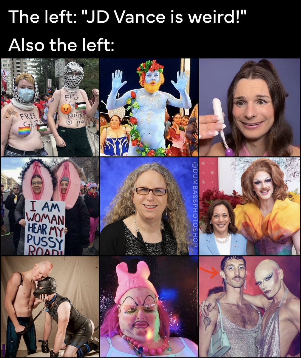 liz4America2024's tweet photo. @plumbecourt @AmericanHubener @pr0ud_americans Mentally ILL #PITYMEPARTY #DEICANCER @DNC @KamalaHarris
They are too blame not the gunโผ๏ธSICK PERVSโผ๏ธ https://t.co/3W6P4VYNFR