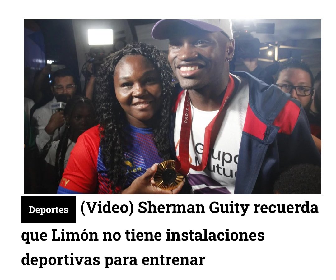 Esto. Que Sherman aproveche los reflectores para decir verdades incómodas, a ver si la incomodidad nos pone a darle a Limón lo que se merece.

Un grande dentro y fuera de la pista. 🙌