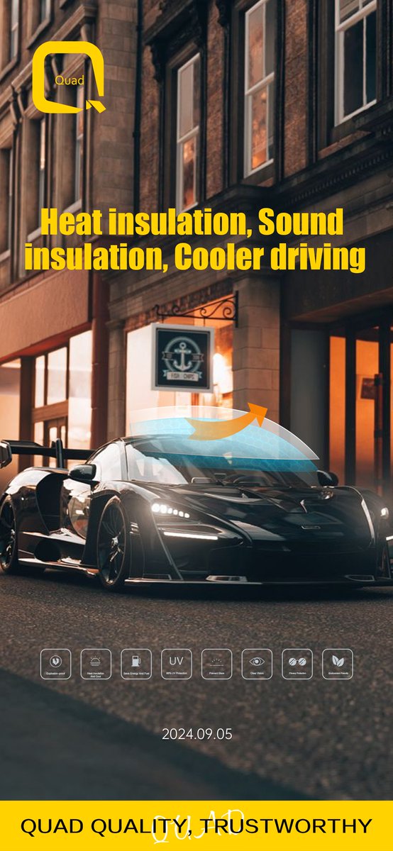 QuadVietnam's tweet photo. Heat insulation, Sound insulation, Cooler driving
Quad II Window film
Quad Quality, Worthy Reliable
#quadfilm #carfilm #heatinsulation #windowfilm https://t.co/6PDLLUKBUx