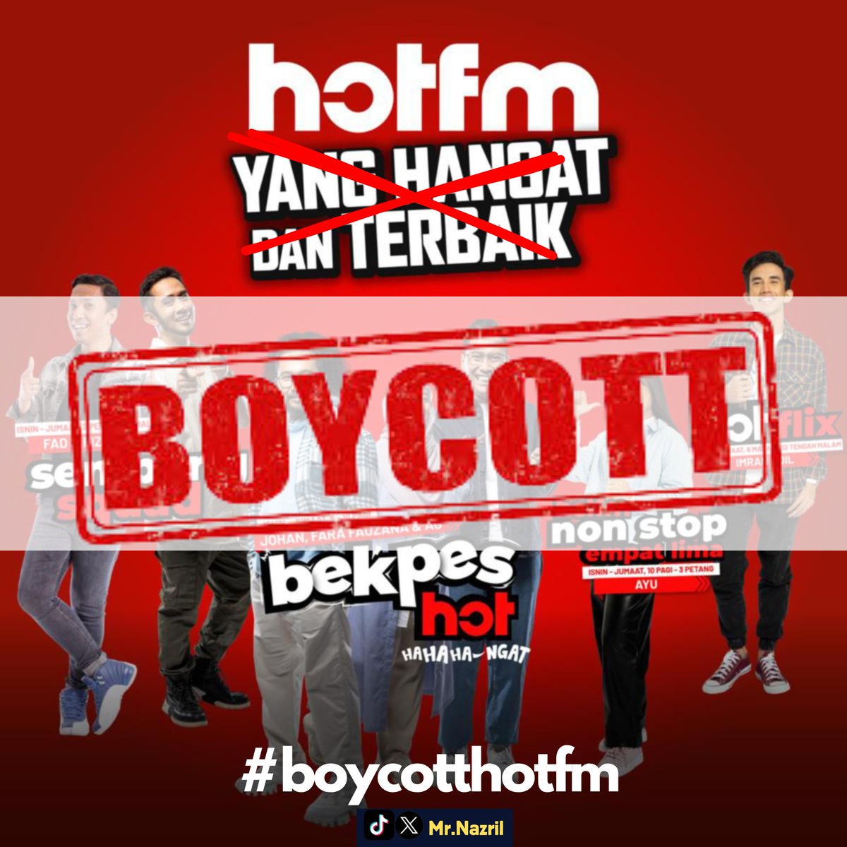 Nazril_Iznil's tweet photo. @tjerealjoker TOLONG VIRALKAN !! 

Radio Sampah, Tidak Beradab dan Kurang Ajar! 

SEBARKAN !! https://t.co/421zbju2e5