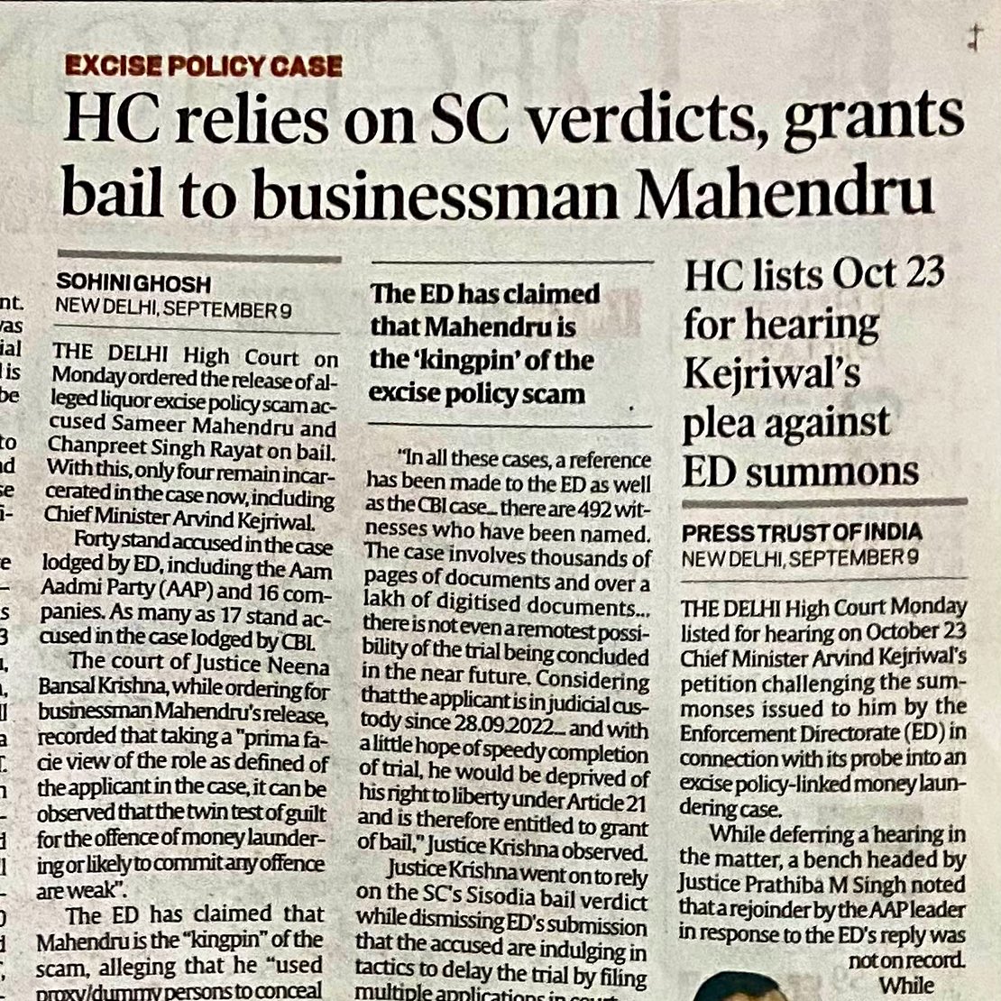 SirKazam's tweet image. Why is SC keeping their latest decision on #ArvindKejriwal reserved when relying on the earlier SC verdict others are getting bail even under the draconian #PMLA? Is judiciary accountable as per Constitution or not? #ExcisePolicyCase