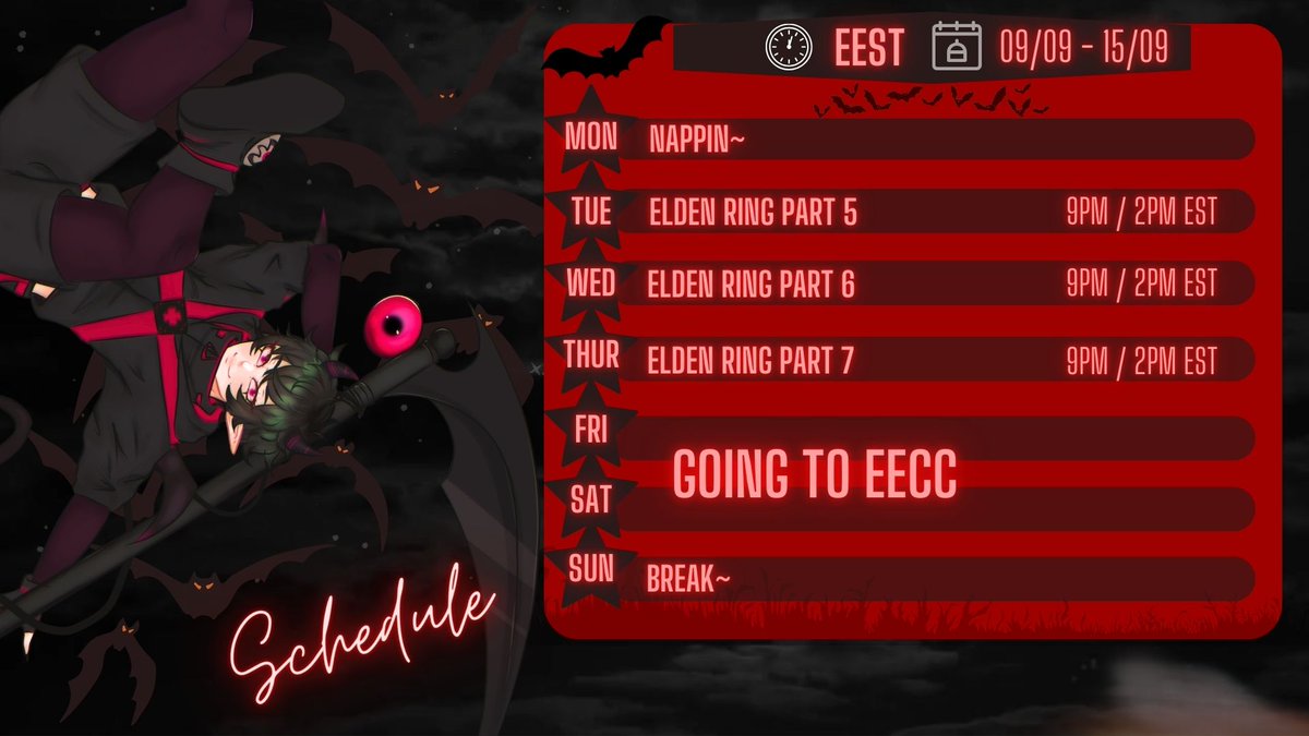 KyaMorningstar's tweet photo. Sorry for the Elden ring spam but I HAVE to finish it this month or I'm fked xd
art tag: #Kyllust
nsfw: #KyaAss
memes: #KyaDeezNutz
Schedule by @/Csamanilla_VT https://t.co/4WsTYhdsuQ