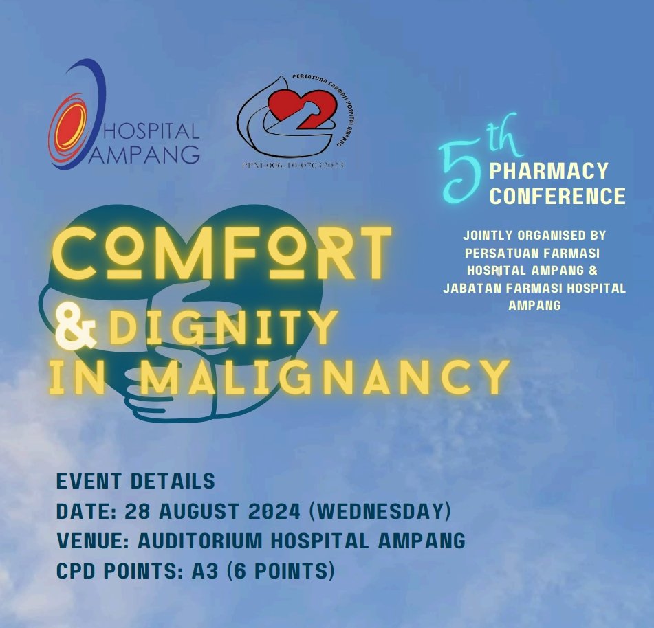KeanYew83's tweet photo. Heartfelt thanks to the Pharmacy Dept in Hospital Ampang for the spotlight cast on Palliative Care. #palliativecare #palliativematters #ampanghospital #palliativecareunit #pharmacydept https://t.co/5LWkZ3NDjx
