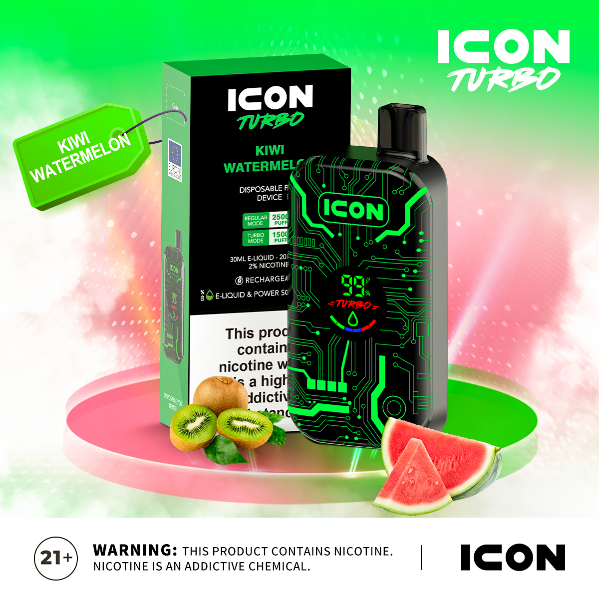 ecvapeglobal's tweet photo. The dynamic light display adds a cool glow to every puff, while the dual mesh coil delivers the smoothest hits and unbeatable flavor. Indulge in the refreshing blend of kiwifruit and watermelon—a perfect summer vibe in every draw! 🍉🥝

18/21+Only

#ecvape #iconvape #ecig https://t.co/ZG7ZyGgJMx