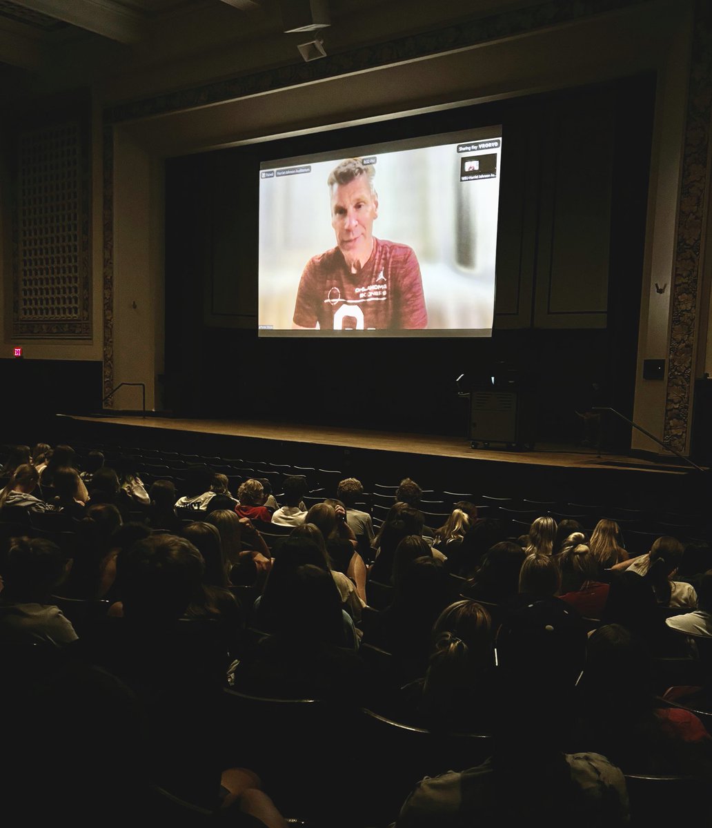 Huge thanks to <a href="/PorterMoser/">Porter Moser</a> for joining <a href="/WinonaStateATH/">Winona State Warriors</a> after we watched #TheLoyolaProject tonight. Incredible lessons learned from the documentary about 1963 NCAA MBB Champs and a reminder from coach that if we want to see change, we need to be the change.