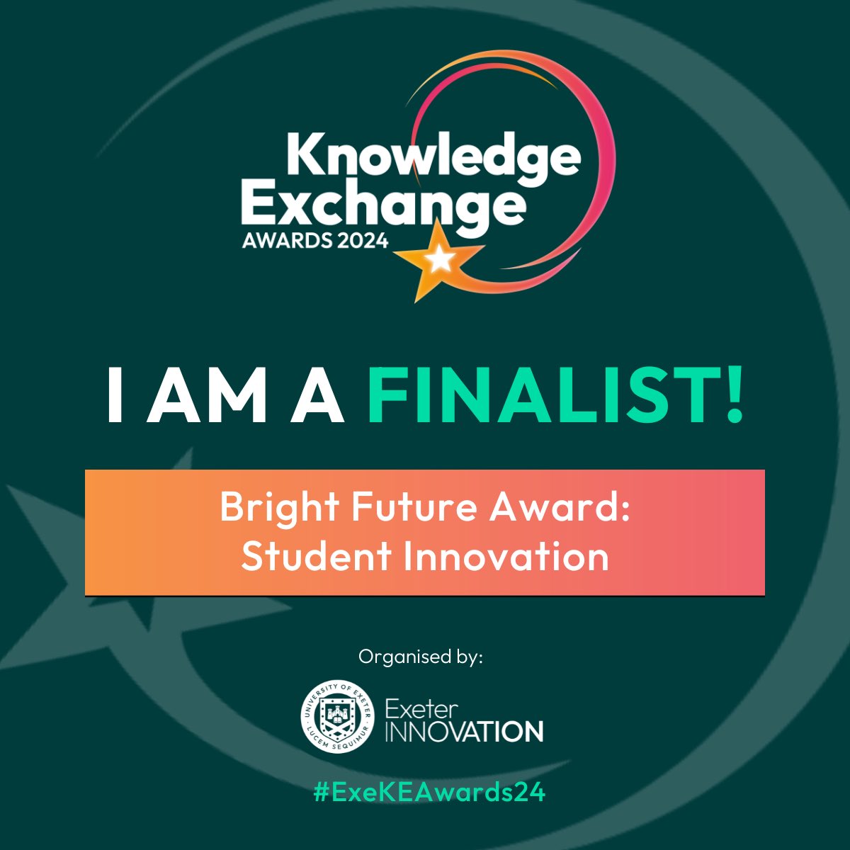 Emily Stevenson (@e_stevensonbg) on Twitter photo 🎉 Excited and honoured that my <a href="/UniofExeterESI/">Uni of Exeter's ESI</a> and <a href="/PlymouthMarine/">Plymouth Marine Lab</a> #PhD has been selected as a finalist in the <a href="/UniofExeter/">University of Exeter</a> Knowledge Exchange Awards 2024 with <a href="/Exe_Innovation/">Exeter Innovation</a>!
Looking forward to seeing the other finalists and hearing the results in October ☺️ #ExeKEAwards24 🎉 Excited and honoured that my <a href="/UniofExeterESI/">Uni of Exeter's ESI</a> and <a href="/PlymouthMarine/">Plymouth Marine Lab</a> #PhD has been selected as a finalist in the <a href="/UniofExeter/">University of Exeter</a> Knowledge Exchange Awards 2024 with <a href="/Exe_Innovation/">Exeter Innovation</a>!
Looking forward to seeing the other finalists and hearing the results in October ☺️ #ExeKEAwards24