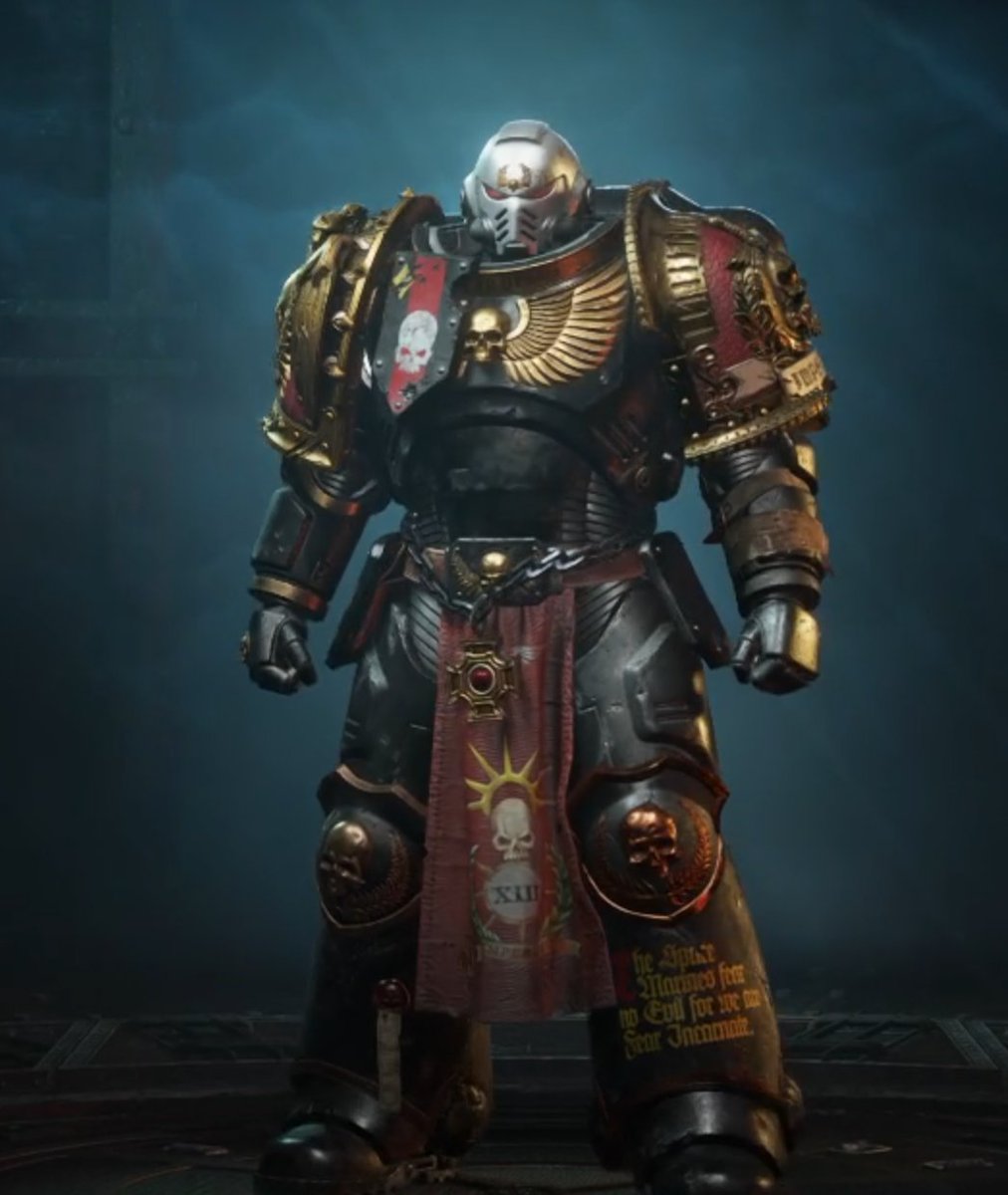 DKDiamantes's tweet photo. I kinda accidentally rolled my colors into a Sororitas looking Space Marine... https://t.co/4vqKyWUBa2